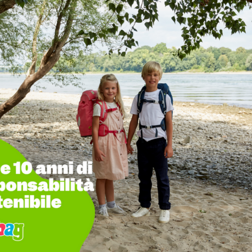 ERGOBAG: zaini eco-sostenibile e pensato per la schiena dei bambini negli store di Borgomanero, Gerenzano e Seregno