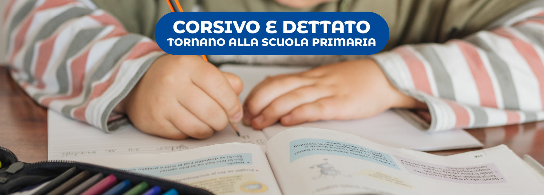 Tornano tra i banchi della scuola primaria corsivo e dettato