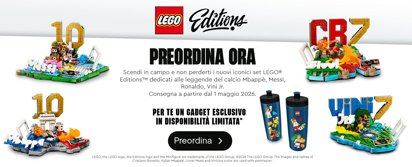 Preordina LEGO Editions - Highlights calcistici e ricevi un regalo esclusivo!