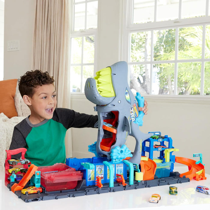 MATTEL Hot Wheels City Autolavaggio Mega Squalo - HTN82
