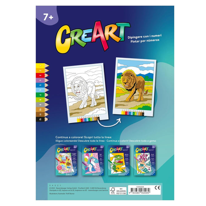 RAVENSBURGER Creart Album Colorare Animali Pericolosi - 13096008