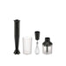 ALESSI Frullatore A Immersione Con Bicchiere Graduato, Frusta E Tritatutto In Resina Termoplastica, Nero - MDL10SB