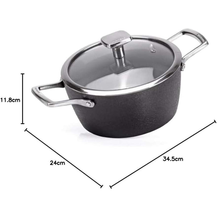 ALLUFLON Set Casseruola 24Cm Con Coperchio Armonia Finegres - 15392052