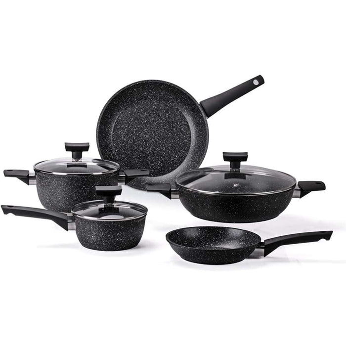 ALLUFLON Batteria 8 Pezzi Moneta Magnolia Stone Black - A01A176508