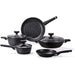 ALLUFLON Batteria 8 Pezzi Moneta Magnolia Stone Black - A01A176508