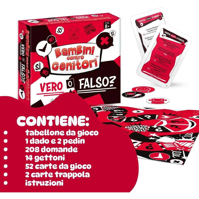 ASMODEE Bambini Contro Genitori Vero O Falso - 0819