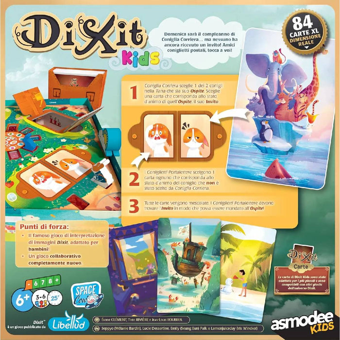 ASMODEE Dixit Kids Gioco Da Tavolo Di Immaginazione E Fantasia Per Bambini - 8019