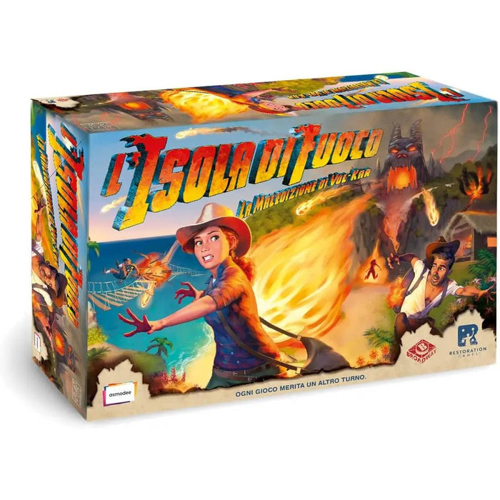 ASMODEE L'Isola Di Fuoco: La Maledizione Di Vul-Kar - Gioco Da Tavolo - 8271