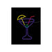 AD TREND Insegna Luminosa Neon Cocktail Con Pizza 28X38 Cm - 112240