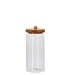AD TREND Barattolo In Vetro Borosilicato Con Coperchio In Bambù D 10X H 22 Cm