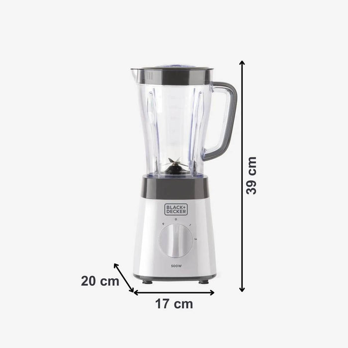 BLACK DEKER Frullatore Plastica 1,5 Lt 500W - BXJB500E