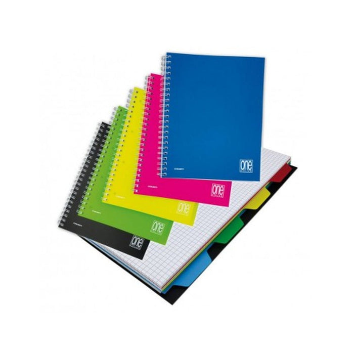 BLASETTI One Color A4 Ppl Spiralato Rigo 5M Con Divisori - 7738