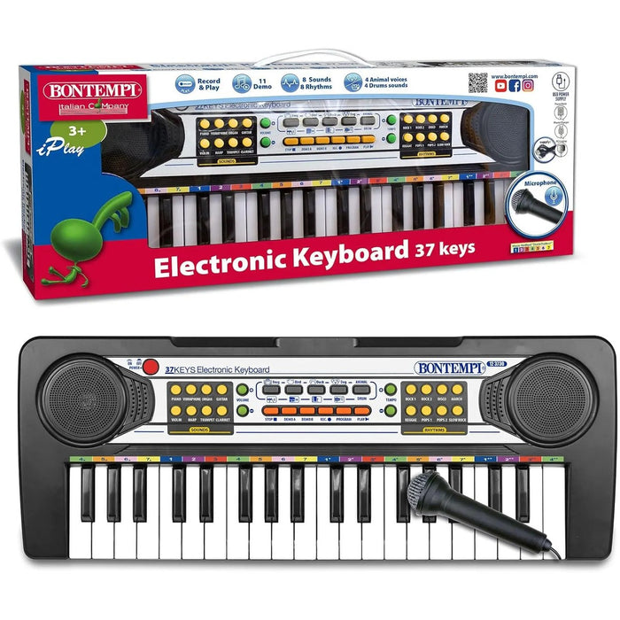 BONTEMPI Tastiera Elettronica 37 Tasti Midi Con Microfono