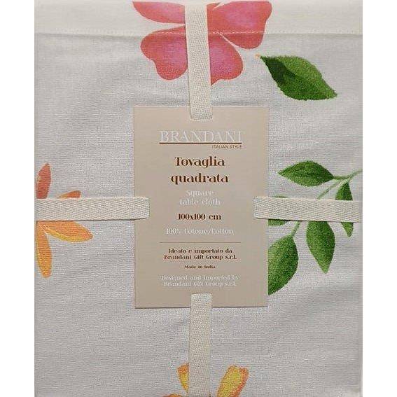BRANDANI Tovaglia Polline 100X100 Cm Fiori Macro - 10159