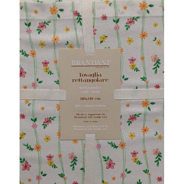 BRANDANI Tovaglia Polline 140X240 Cm Fiori Micro - 10165