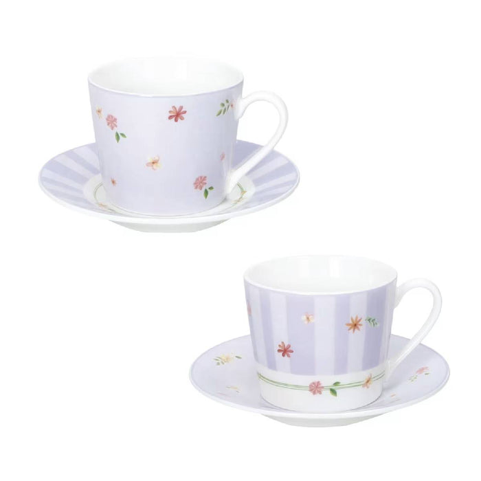 BRANDANI Set 2 Tazzine Caffè Polline Lilla New Bone China - 51140
