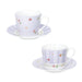 BRANDANI Set 2 Tazzine Caffè Polline Lilla New Bone China - 51140