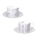 BRANDANI Set 2 Tazze The Polline Lilla New Bone China - 51144