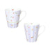 BRANDANI Set 2 Mug Polline Lilla New Bone China - 51148