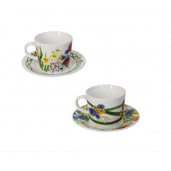 BRANDANI Set 2 Tazzine Campo Di Fiori New Bone China - 52871