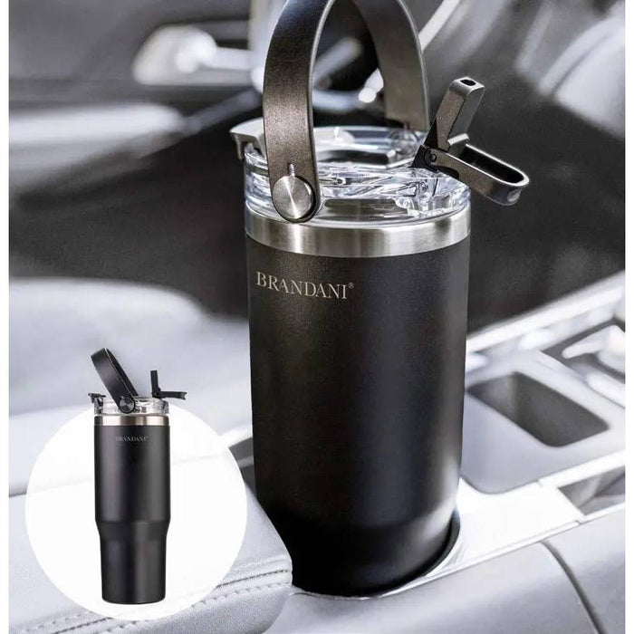 BRANDANI Bottiglia Termica Black Inox Doppia Camera 0,9 Lt - 94219
