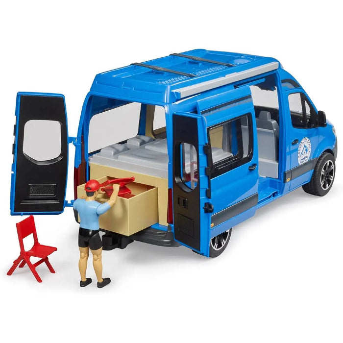 BRUDER Mercedes Benz Sprinter Camper Con Personaggio - 02684