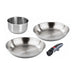 BARAZZONI Set 2 Padelle 24 28 E Casseruola 16 Inox Facile Con Manico