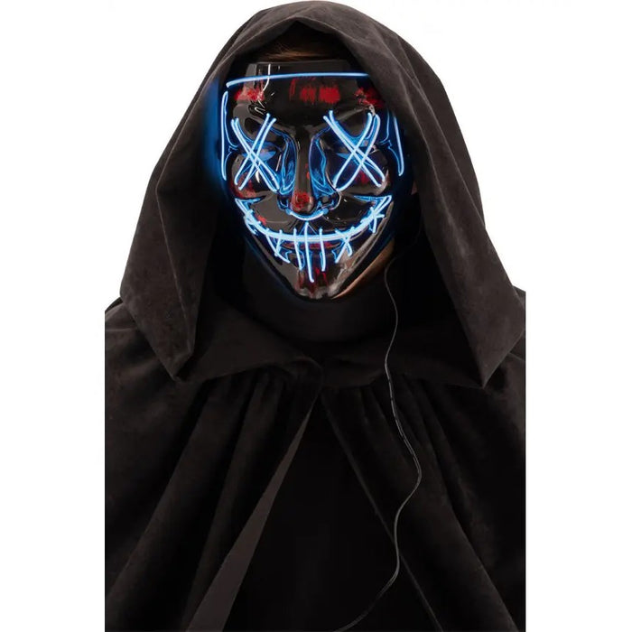 CARNIVAL TOYS Maschera Horror In Plastica Con Decorazioni Luminose