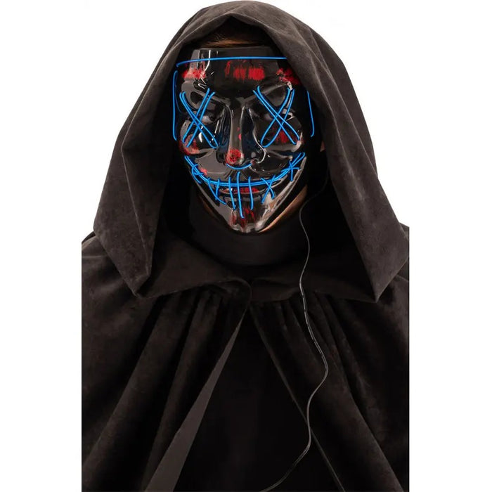 CARNIVAL TOYS Maschera Horror In Plastica Con Decorazioni Luminose