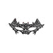 CARNIVAL TOYS Maschera Pipistrello In Tessuto Macrame'