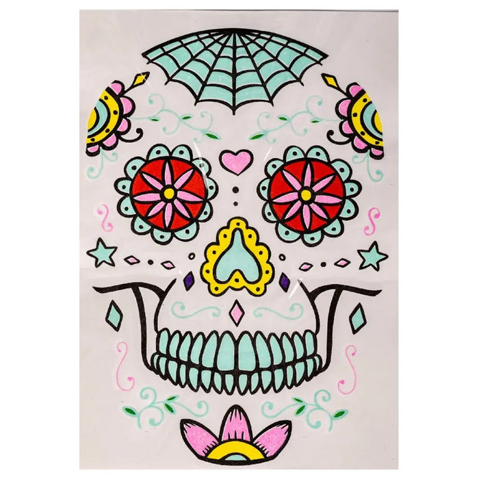 CARNIVAL TOYS Tatuaggi Viso Teschio Messicano Uomo