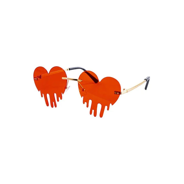 CARNIVAL TOYS Occhiali In Metallo Con Cuori Rossi