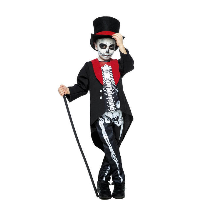 CARNAVAL QUEEN Costume Scheletro Frac Bambino