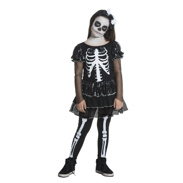 CARNAVAL QUEEN Costume Scheletrina Bambina