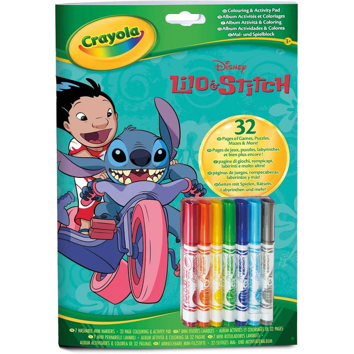 CRAYOLA Lilo & Stitch Album Attività Da Colorare Con Pennarelli - 04-0865