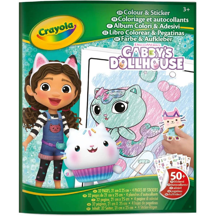 CRAYOLA Album Da Colorare Con Sticker Gabby'S Dollhouse - 04-7025