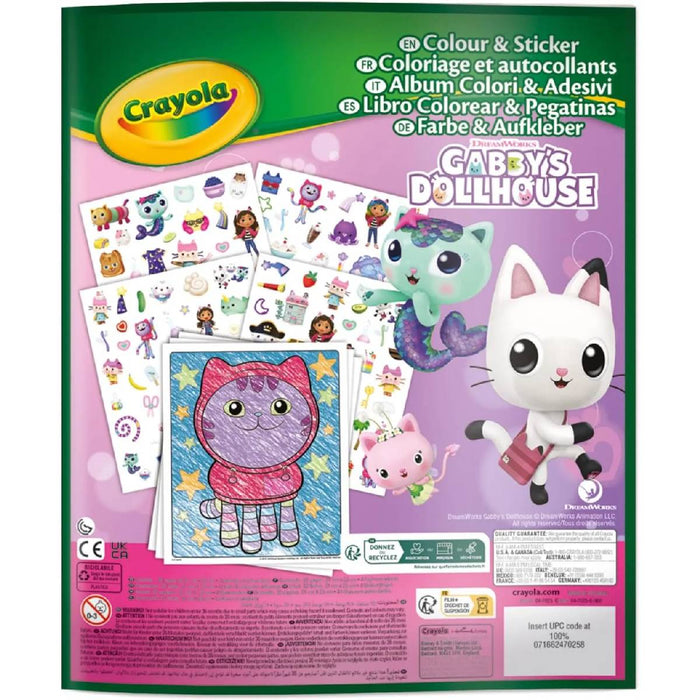 CRAYOLA Album Da Colorare Con Sticker Gabby'S Dollhouse - 04-7025