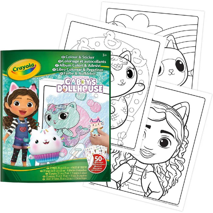 CRAYOLA Album Da Colorare Con Sticker Gabby'S Dollhouse - 04-7025