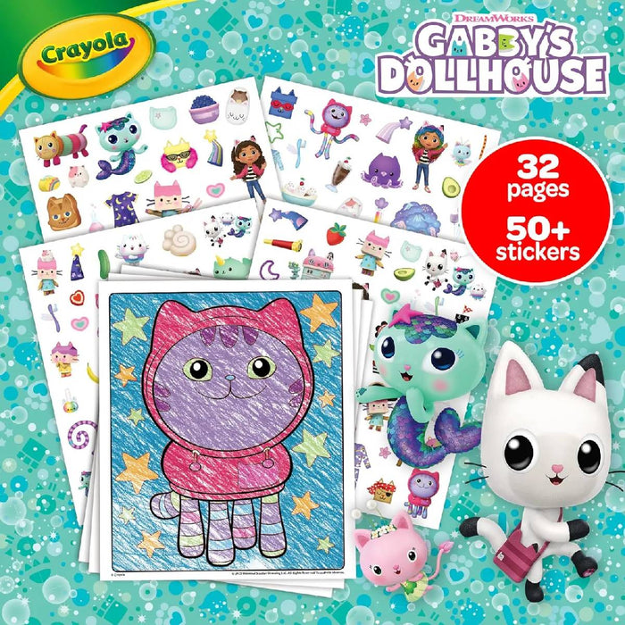 CRAYOLA Album Da Colorare Con Sticker Gabby'S Dollhouse - 04-7025