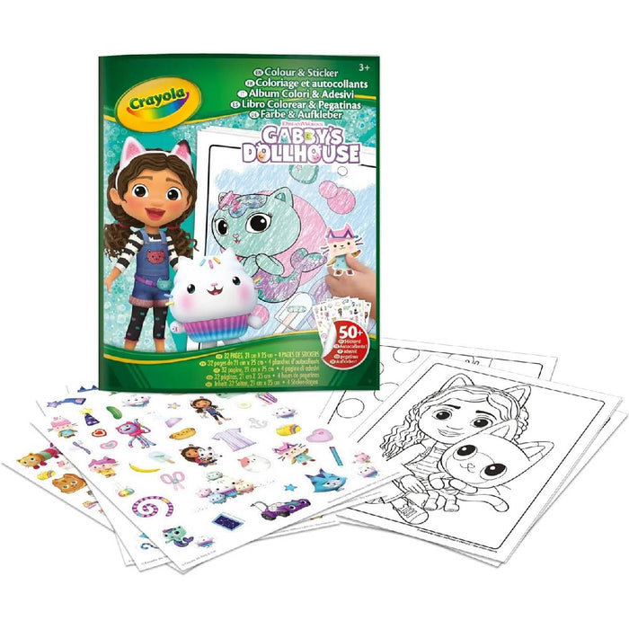 CRAYOLA Album Da Colorare Con Sticker Gabby'S Dollhouse - 04-7025