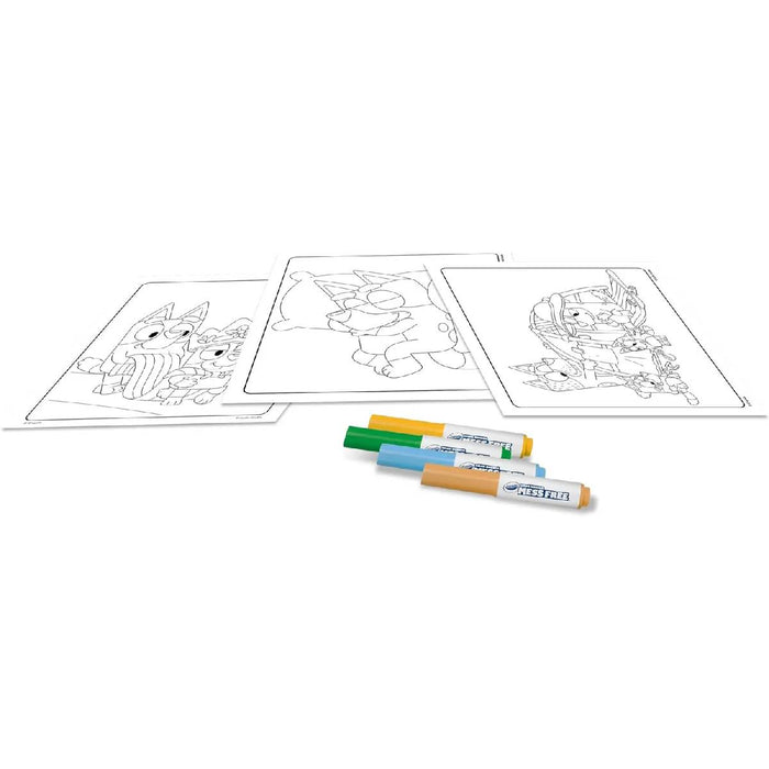CRAYOLA Color Wonder Coloring Set Bluey Con 18 Pagine Da Colorare E 4 Pennarelli Senza Macchia - 25-2903