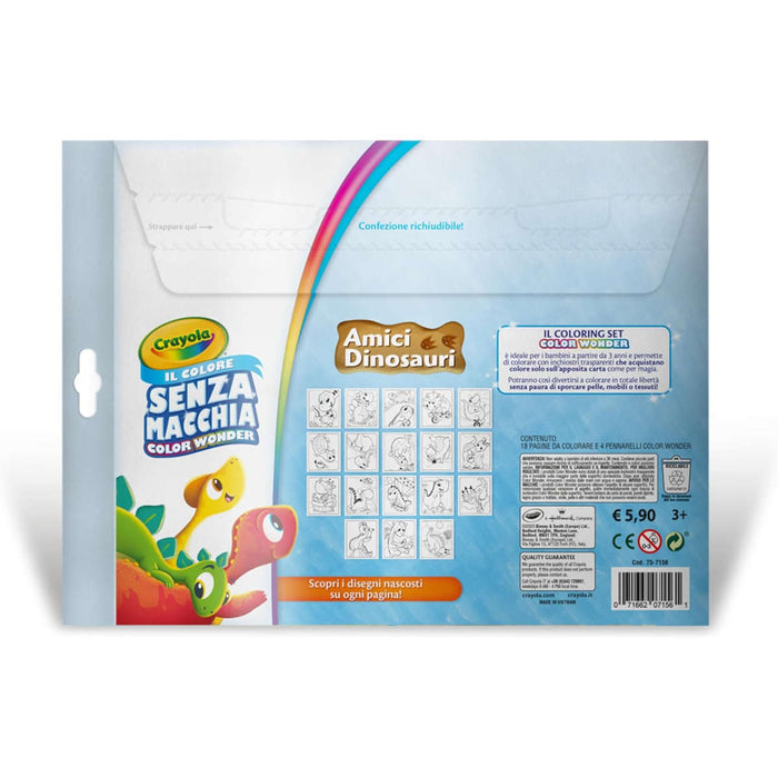 CRAYOLA Color Wonder Coloring Set Dinosauri - 25-2910