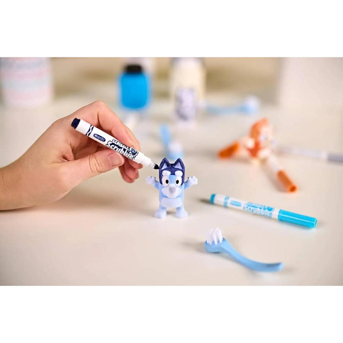 CRAYOLA Washimals Bluey Set Attività Con Adesivi E 4 Cuccioli 6 Pennarelli Lavabili - 74-0253