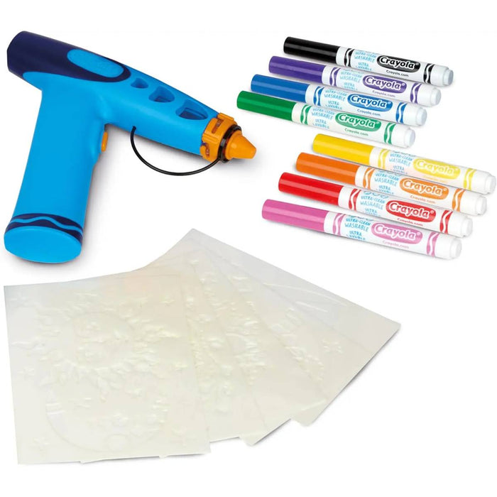 CRAYOLA Marker Airbrush Aerografo Creativo Con Pennarelli E Stencil - 74-7696