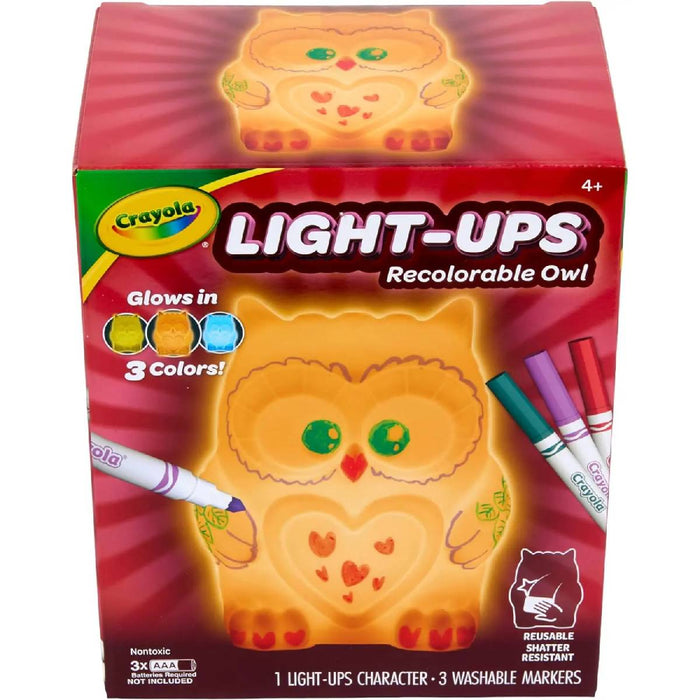 CRAYOLA Light Ups Gufetto Luminoso Personaggio Ricolorabile Con Luce - 74-7850