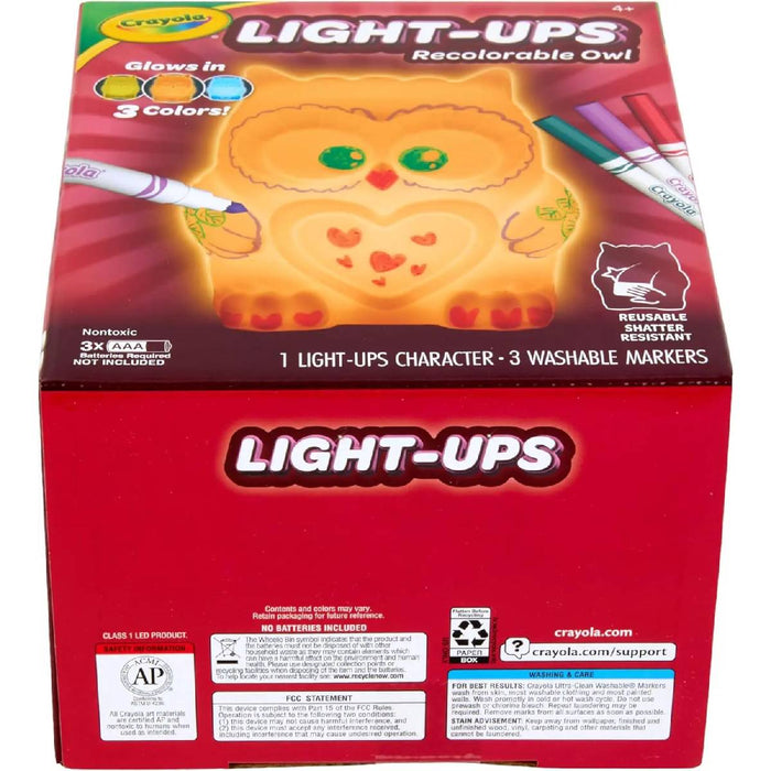 CRAYOLA Light Ups Gufetto Luminoso Personaggio Ricolorabile Con Luce - 74-7850