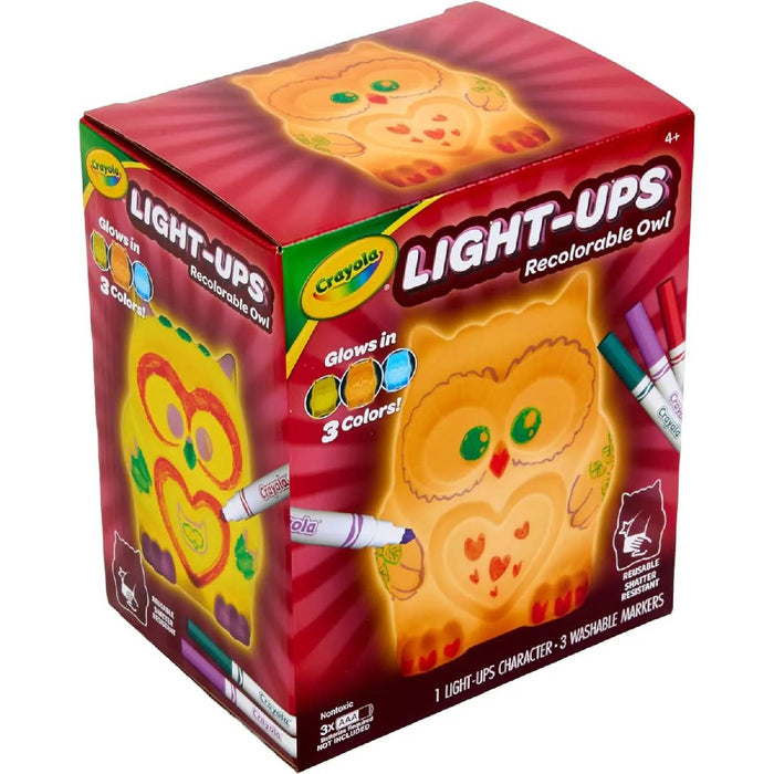 CRAYOLA Light Ups Gufetto Luminoso Personaggio Ricolorabile Con Luce - 74-7850
