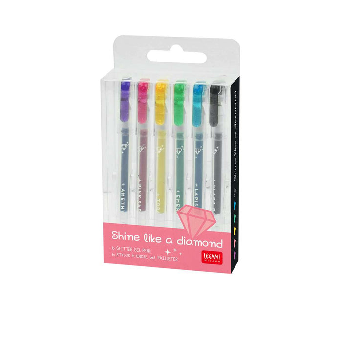 LEGAMI Set Di 6 Mini Penne Gel Glitterate - LEGGGP0001