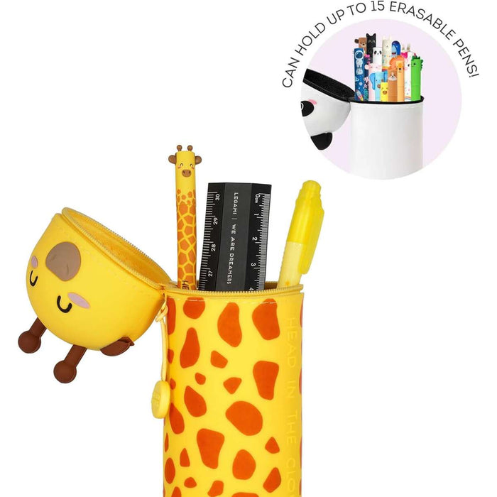 LEGAMI Astuccio 2 In 1 In Morbido Silicone Kawaii Giraffa - LEGKA0017