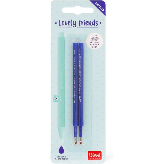 LEGAMI Set Di 2 Refill Per Penna Gel Lovely Friends Blu - LEGREFCPP0002